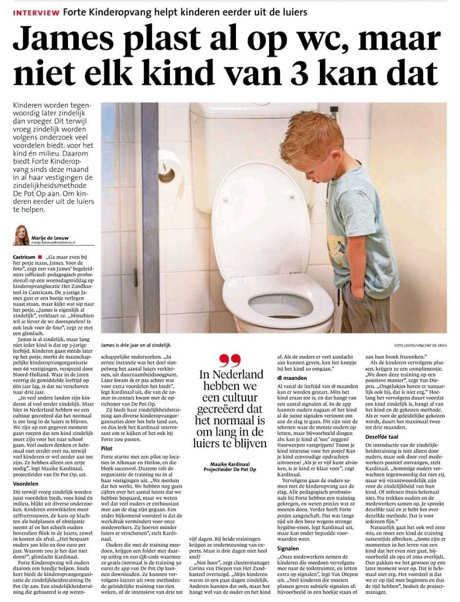 Go Potty - Femme - Duizenden luiers besparen: Elianne helpt ouders met zindelijkheidstraining